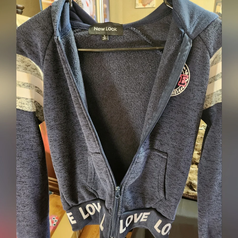 New Look Womens Blue Hoodie Size S - Picture 8 of 10